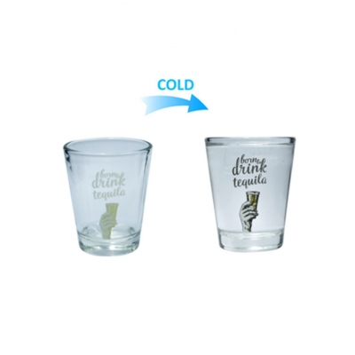 Customized 2OZ cold color changing Shot glass