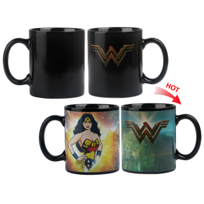 Customized Creative Gift Wonder Woman Heat Sensitive Color Changing Mug