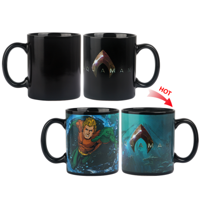 Customized Creative Gift Aquaman Heat Sensitive Color Changing Mug