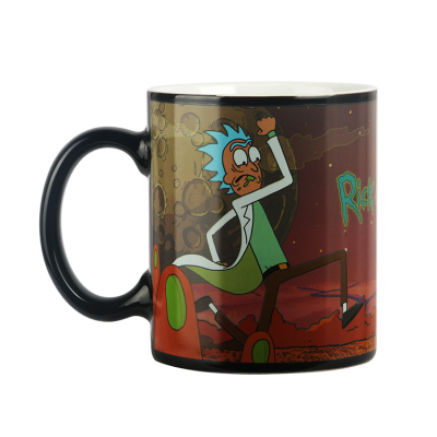 Customized Creative Gift Rick And Morty Heat Sensitive Color Changing Mug