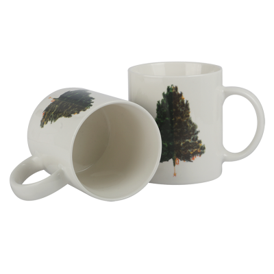Customized Simple  Green Tree Gift Mug