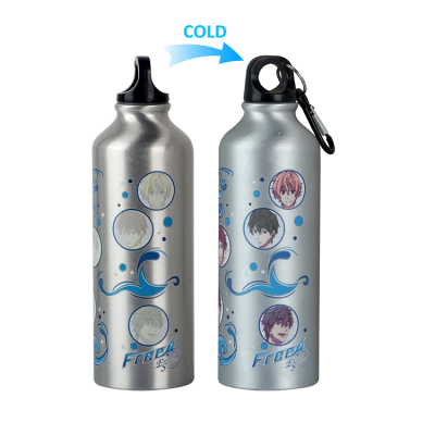 Professional customization gift cold color changing aluminum water bottle