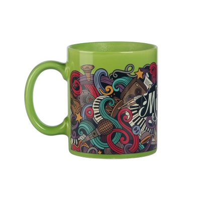 Customized funny magic color changing coffee mug