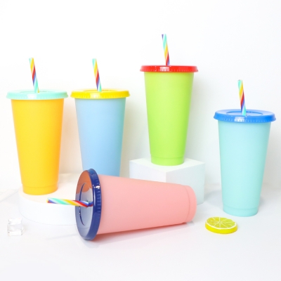 Chinese Guangdong supplier IML Biansebao factory New mold 250ml cold color change pp cup with cute shape