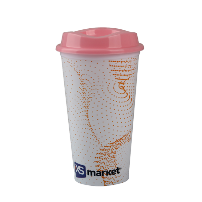 BPA free 16OZ plastic coffee cup
